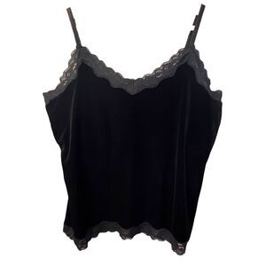 Fairy Grunge Whimsigoth Y2K Velvet Camisole Top Size M Dark Romantic Womens